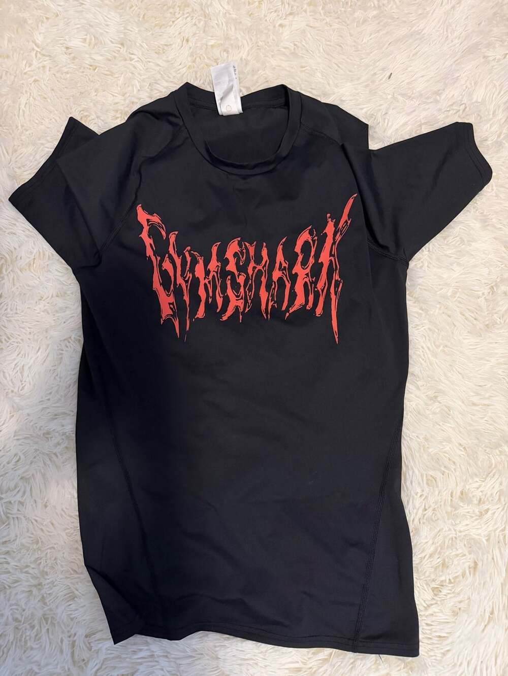 Gymshark Graphic Baselayer T-Shirt Size M Black
